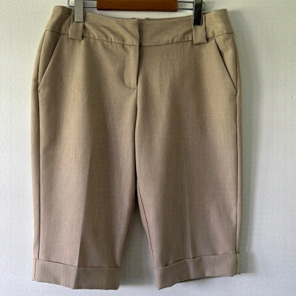 𝅺WORTHINGTON Modern Fit Cuffed Walking Shorts Tan